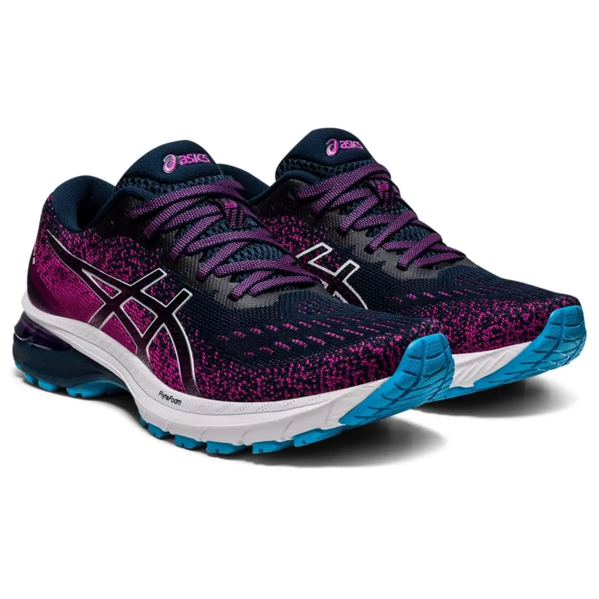 Asics GT 2000 9 Knit Women `s Running Shoes French Blue/white Size 7 M