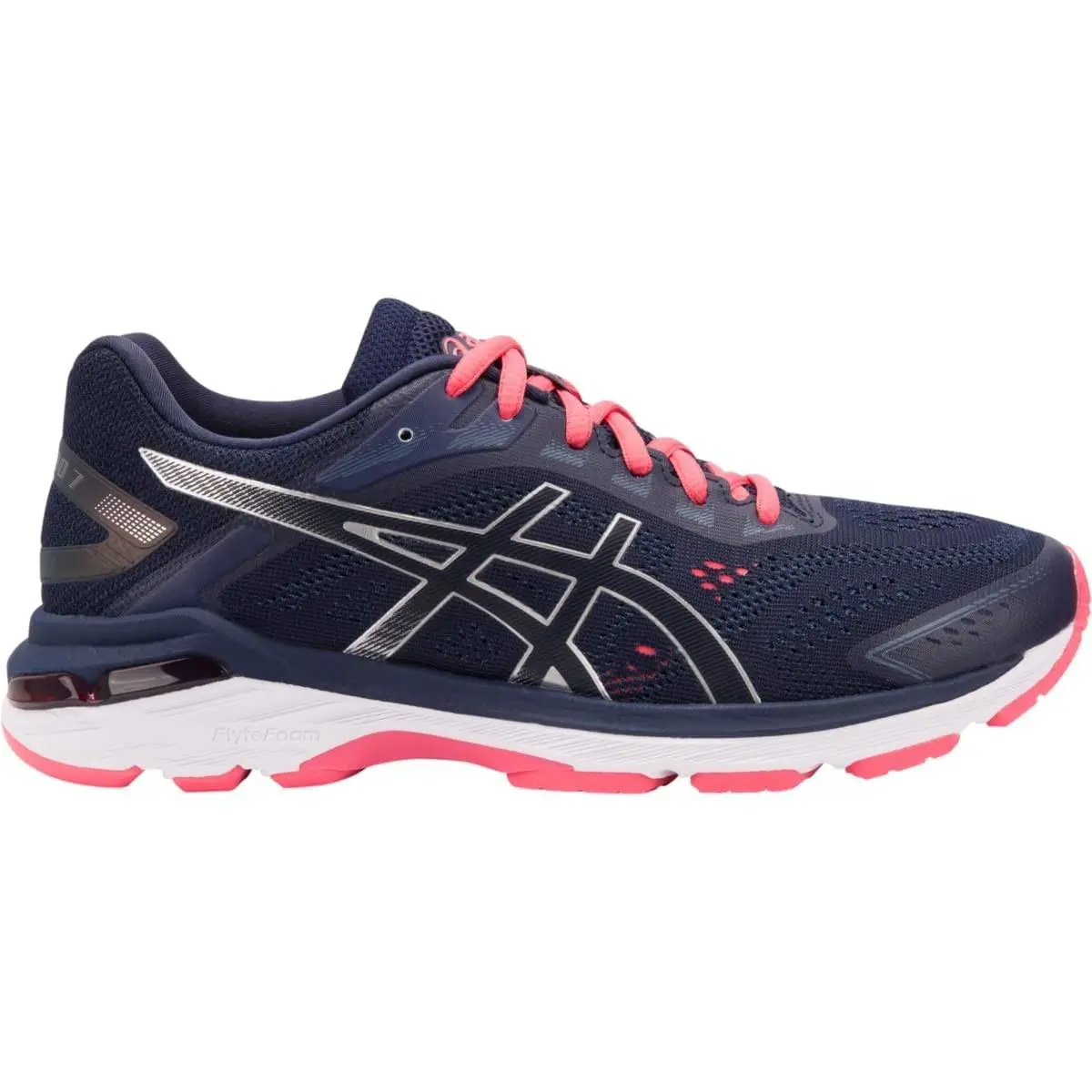 Asics Women`s GT-2000 7 Running Shoes Peacoat/silver Size 6 US Narrow 2A