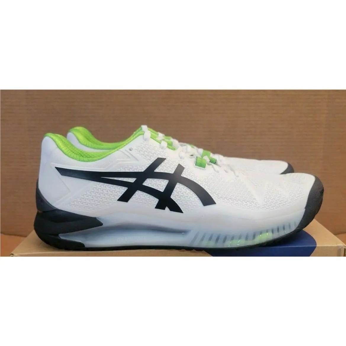 Asics shoes - ASICS Gel-Resolution 8 - 1041A079-105 - White/Green Gecko (UPC: 194851863751) 1