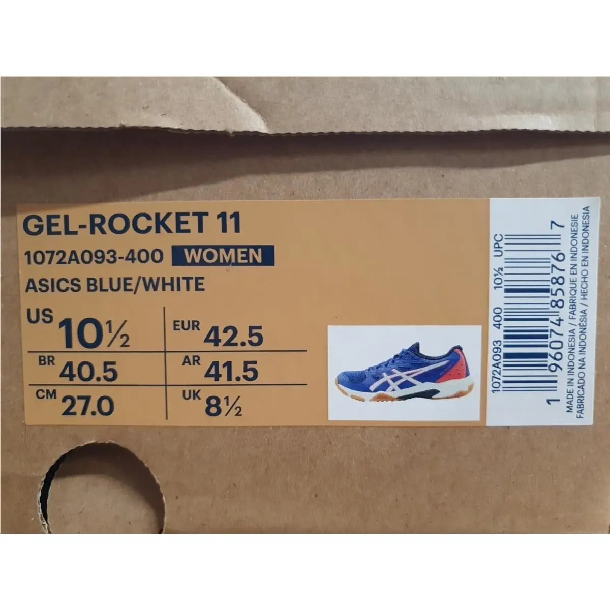Asics shoes - ASICS GEL-Rocket 11 - 1072A093-400 - Blue (UPC: 196074858767) 7
