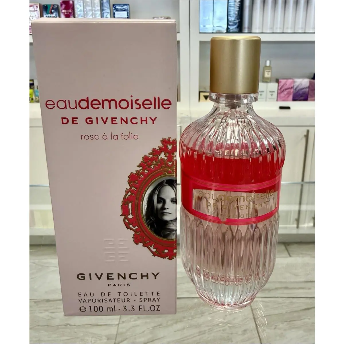 Eau De Moiselle Rose A La Folie De Givenchy 3.3 oz 100ml Edt Spray As Pictured