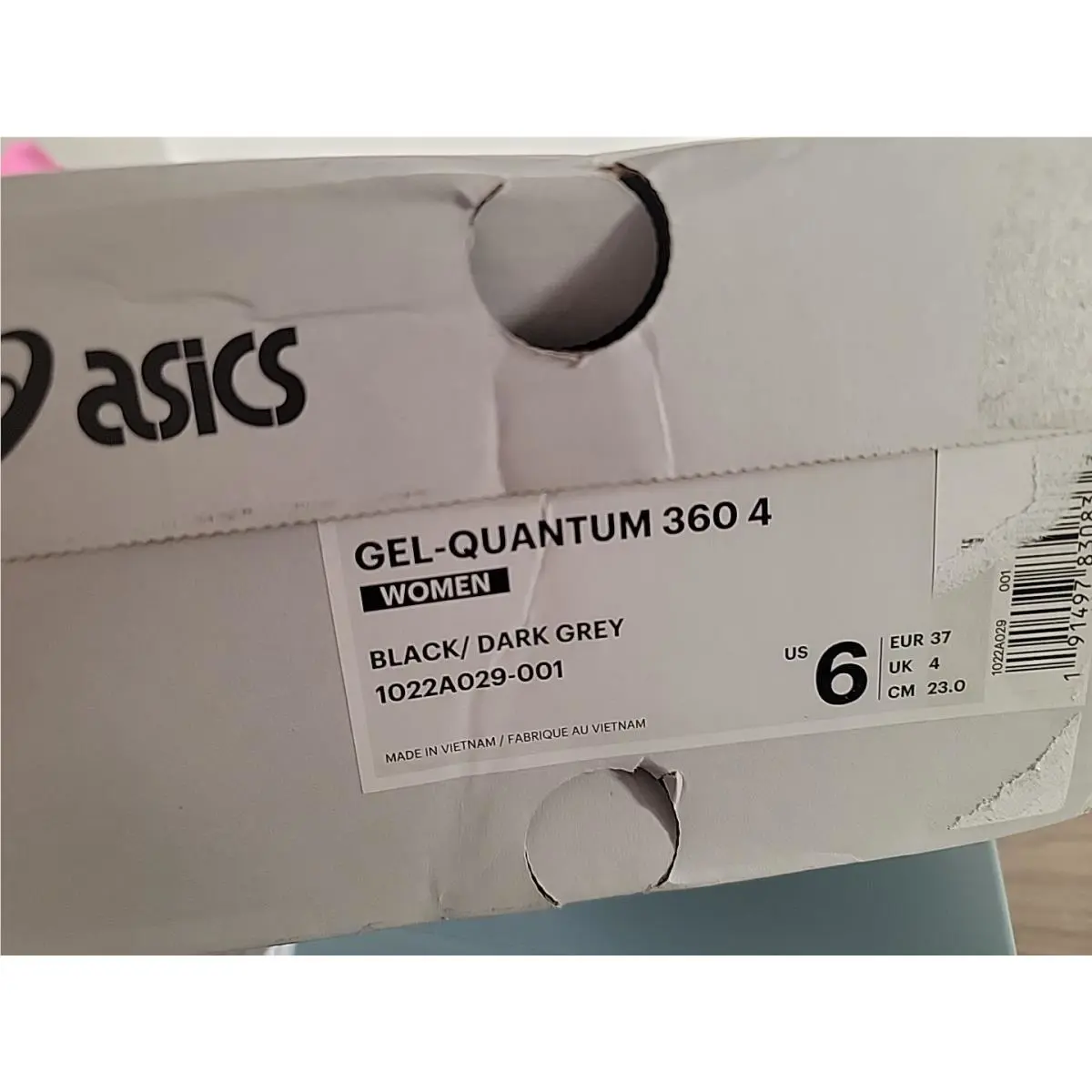 Asics shoes - ASICS GelQuantum 360 4 Running - 1022A029-001 - Black (UPC: 191497830833) 9