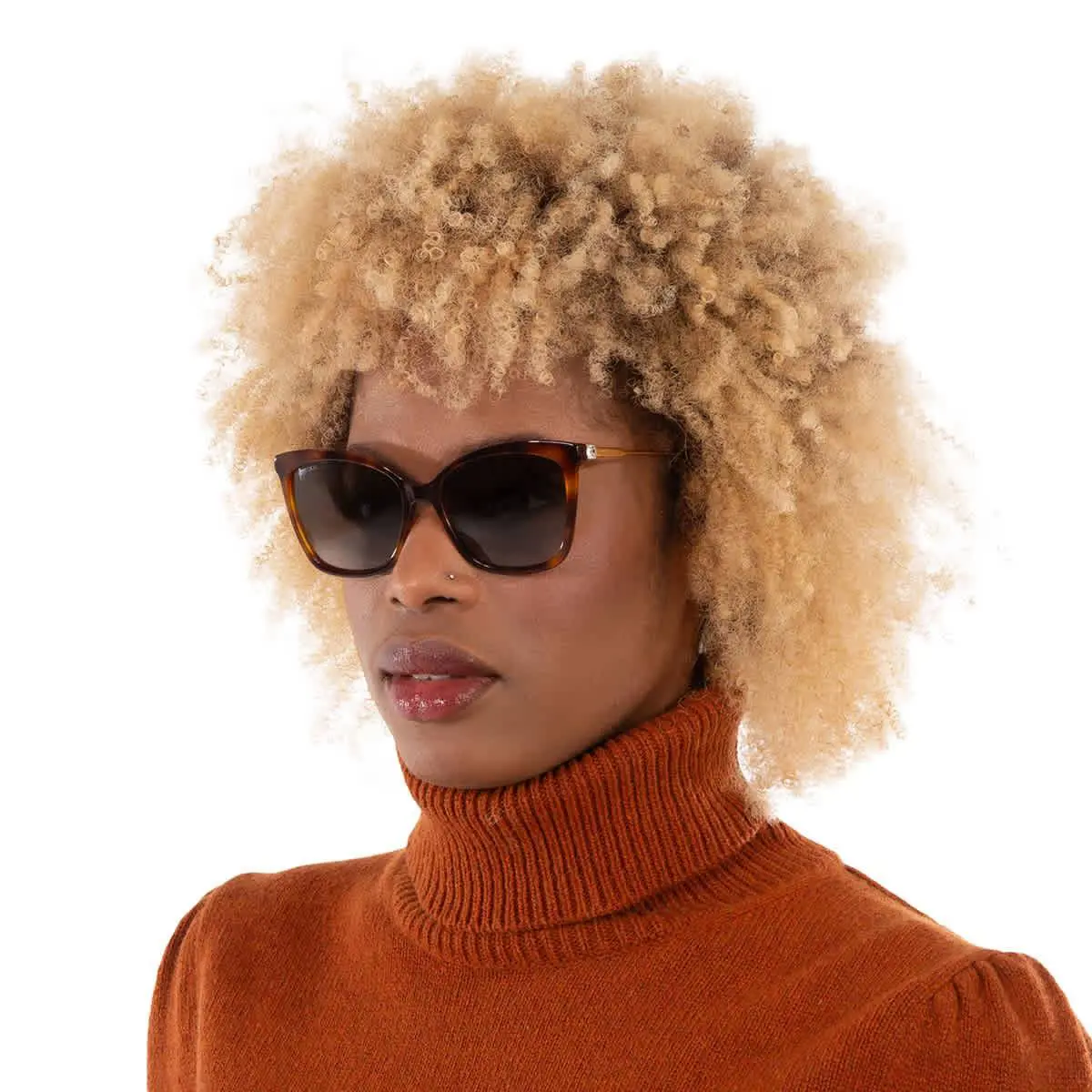 Jimmy Choo Brown Gradient Butterfly Ladies Sunglasses Maci/s 0086/HA 55