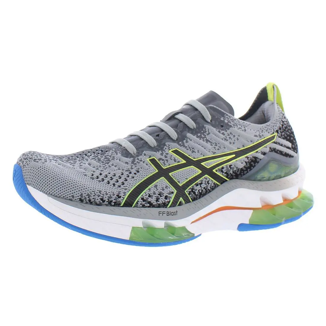Asics Gel-kinsei Blast Mens Shoes Size 7 Color: Grey/black/neon - Grey/Black/Neon, Full: Grey/Black/Neon