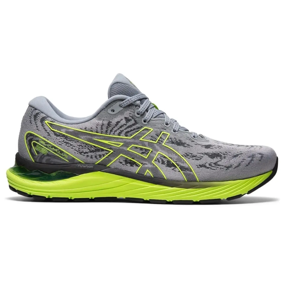 Asics Men`s Gel-cumulus 23 Running Shoes 10 US Sheet Rock/hazard Green - Sheet Rock/Hazard Green