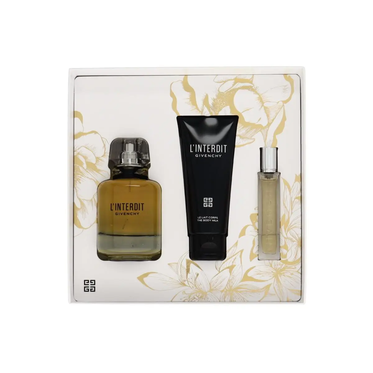 Givenchy L`interdit 3pc Gift Set For Women80ml Edp + 12.5ml Edp + 75ml Body