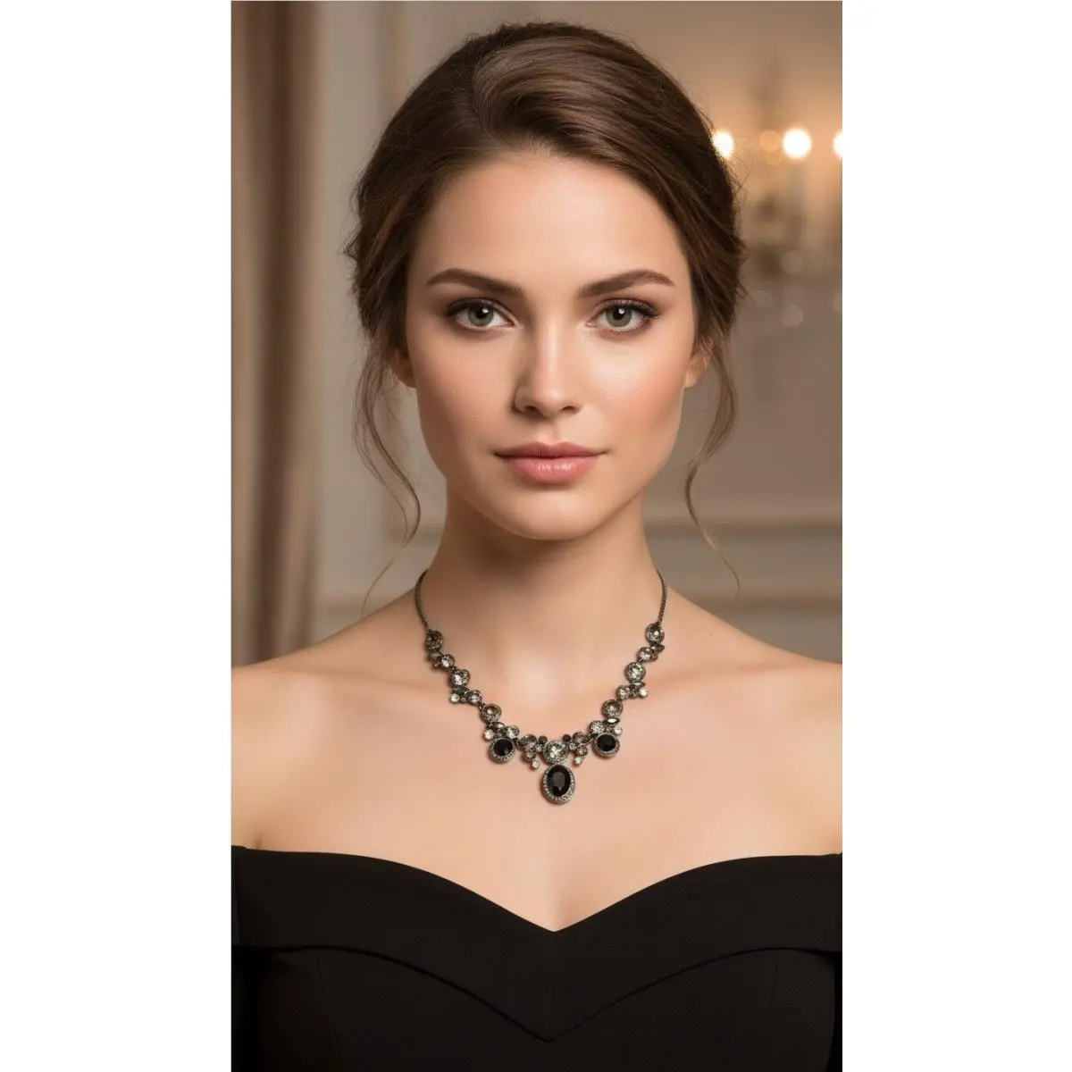 Givenchy Statement Necklace Black 400 GN