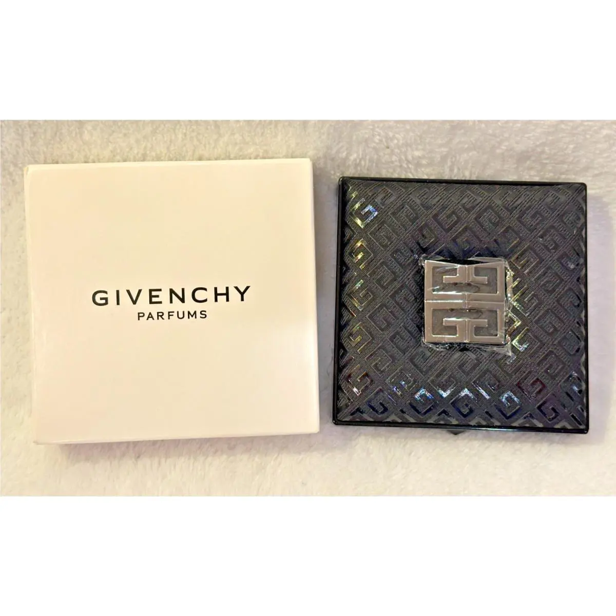 Givenchy Black Compact Magnifying Dual-sided Purse Gwp Mirror High Quality