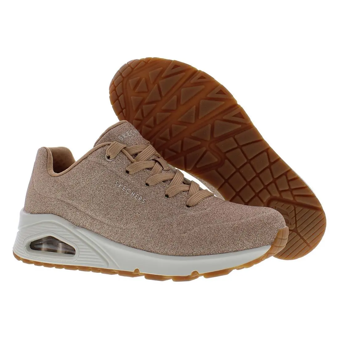 Skechers Uno Glitter Bomb Womens Shoes Size 6.5 Color: Rose Gold
