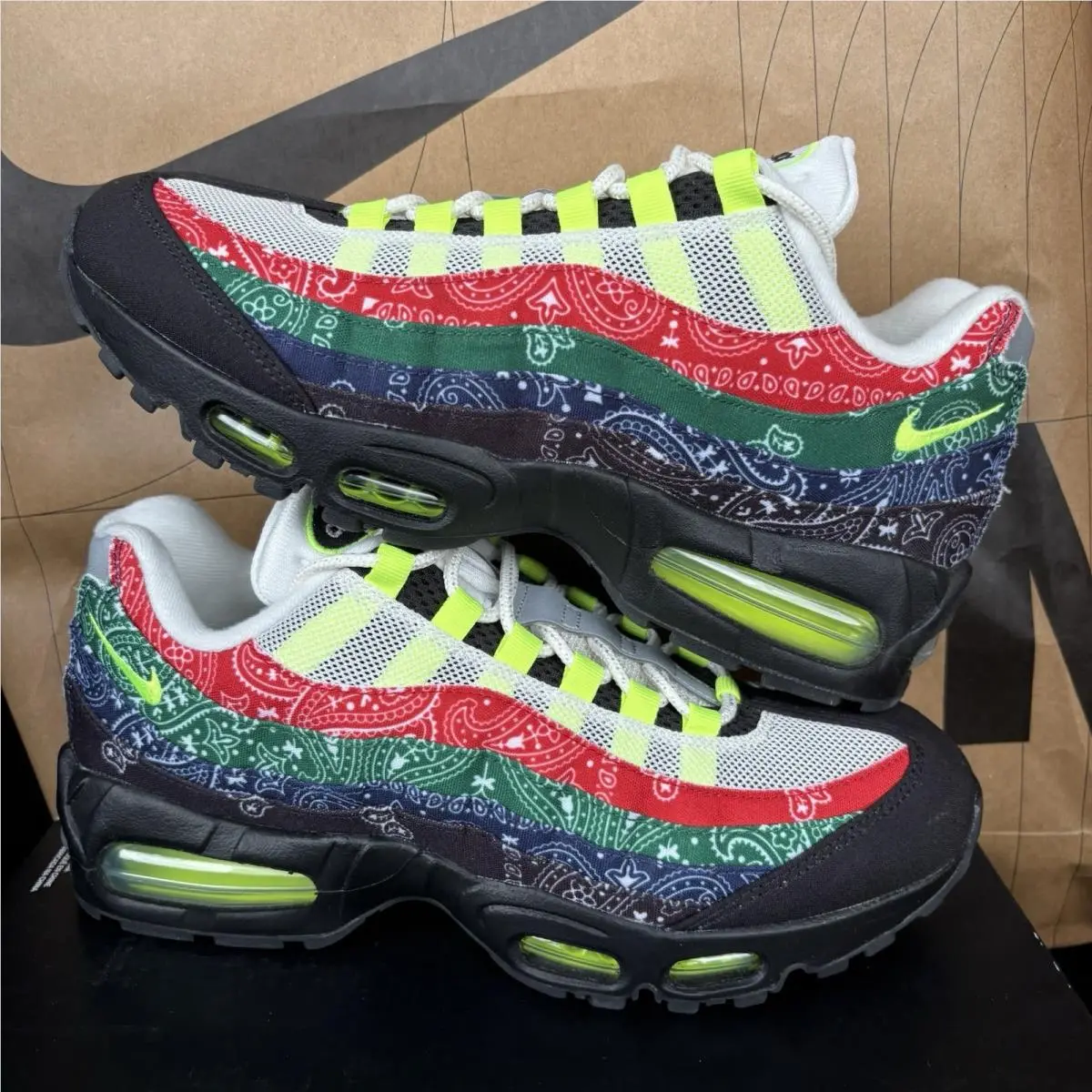 Nike shoes - Nike Air Max 95 - Air Max - IQ0620-100 - Sail/Volt/University Red/Sport Green/Black/Midnight Navy 0