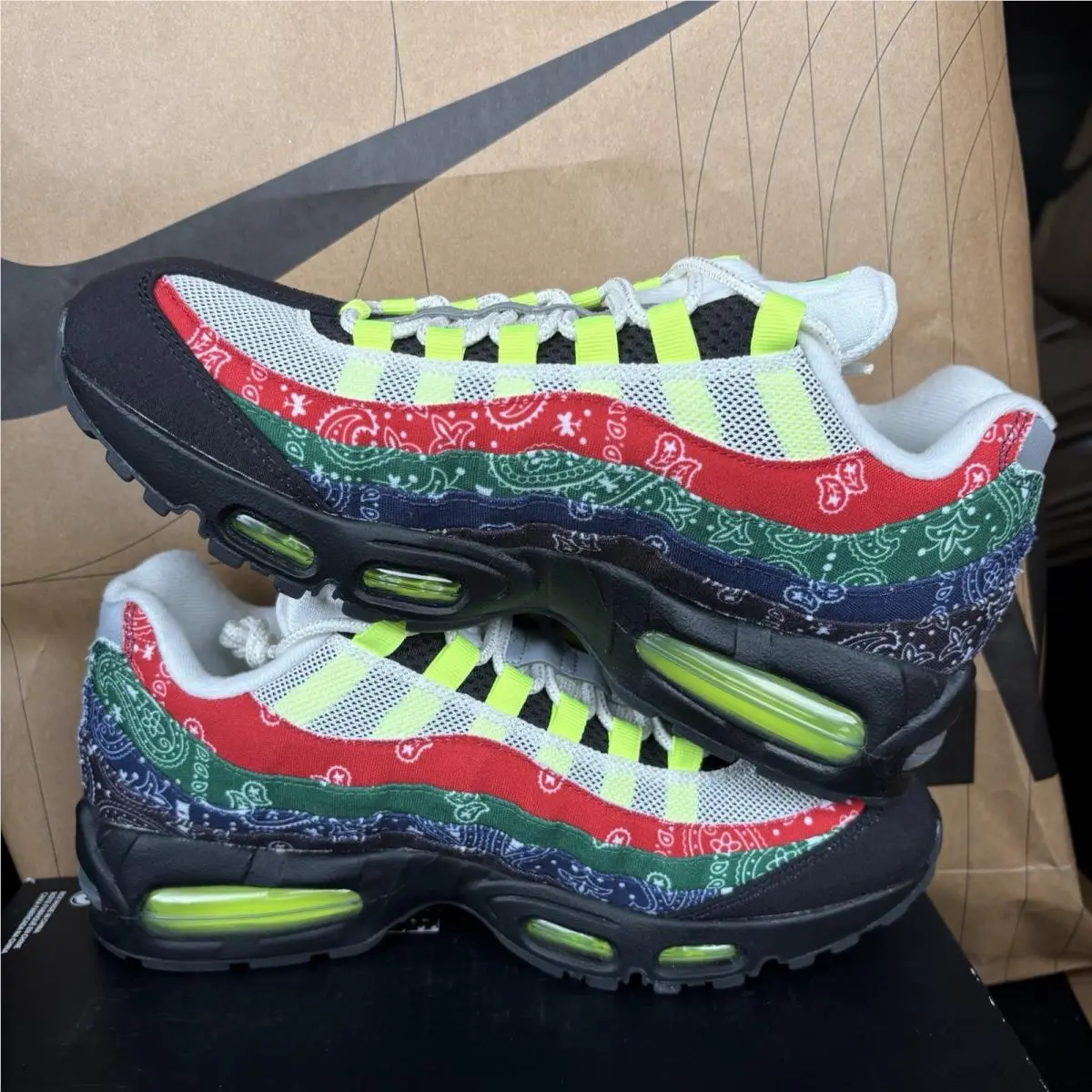 Nike shoes - Nike Air Max 95 - Air Max - IQ0620-100 - Sail/Volt/University Red/Sport Green/Black/Midnight Navy 1