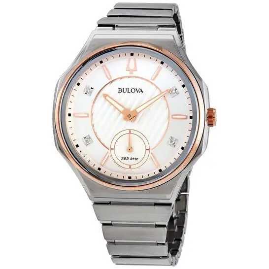 Bulova 98P182 Women`s Curv Diamond Markers Quartz Stainless Steel Watch