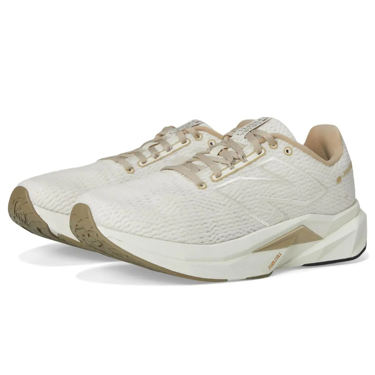 New Balance Mens` Fuelcell Propel V5 Sneakers - Linen/dark Stoneware/stoneware - Linen/Dark Stoneware/Stoneware