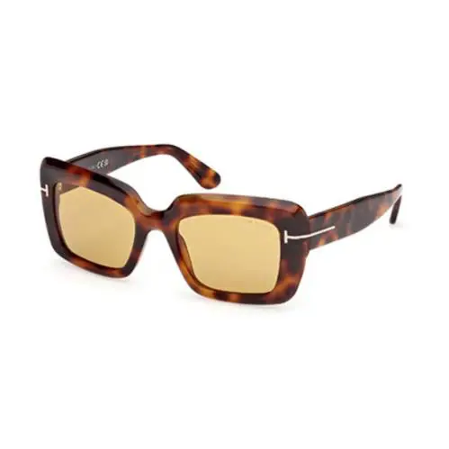 Tom Ford FT1318 LEILA-02 53E Blonde Havana/ Brown Women`s Sunglasses