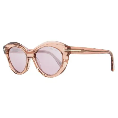 Tom Ford Toni Sunglasses TF1111 72Z Rose 55mm FT1111 - Frame: Rose, Lens: Rose Flash