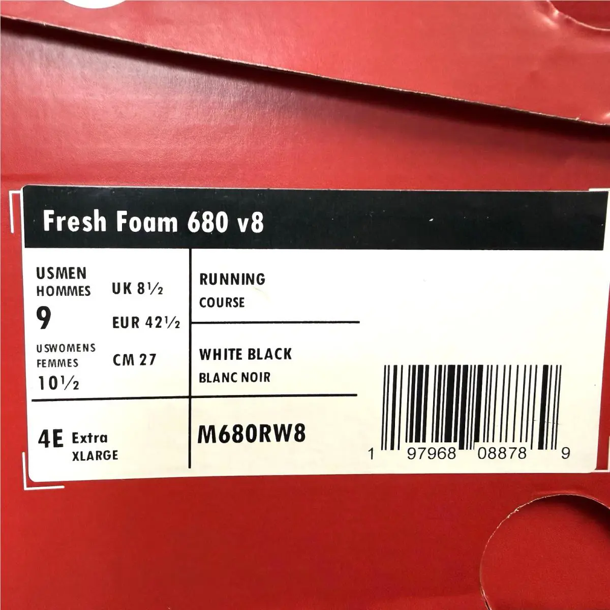 New Balance shoes - New Balance Fresh Foam 680 v8 - M680RW8 - White 8