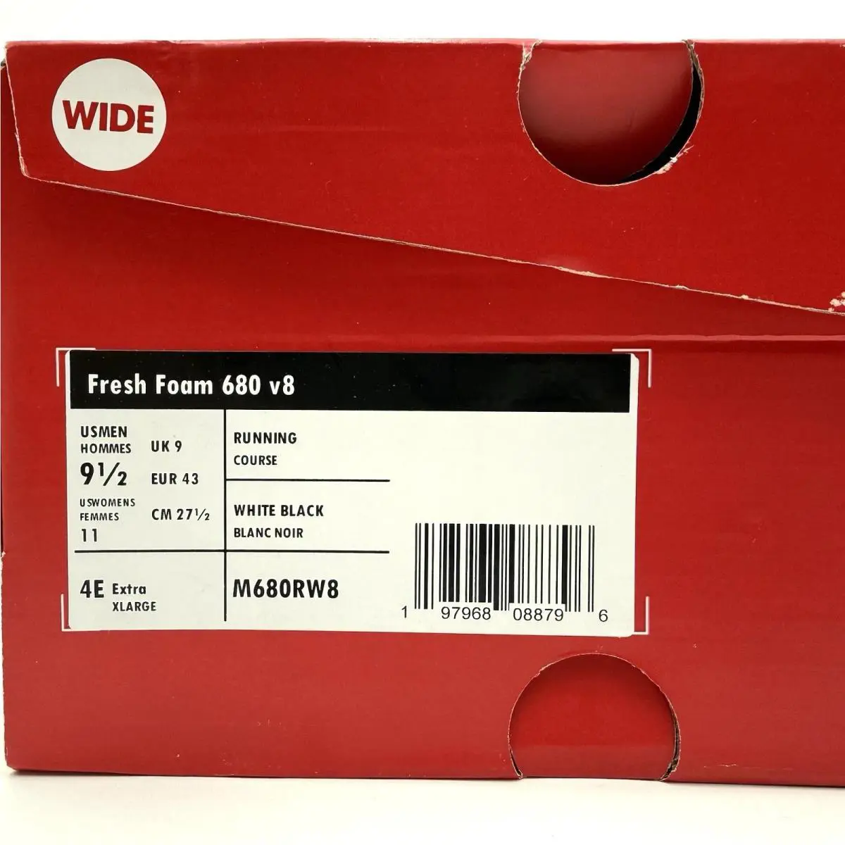 New Balance shoes - New Balance Fresh Foam 680 v8 - M680RW8 - White 9