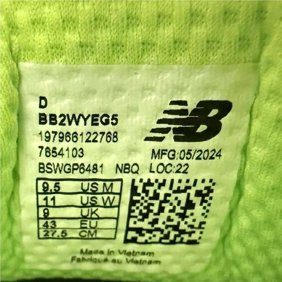 New Balance shoes - New Balance TWO WXY V5 - BB2WYEG5 - Green, Manufacturer: Bleached Lime Glo/Pixel Green/Hi-Lite 10