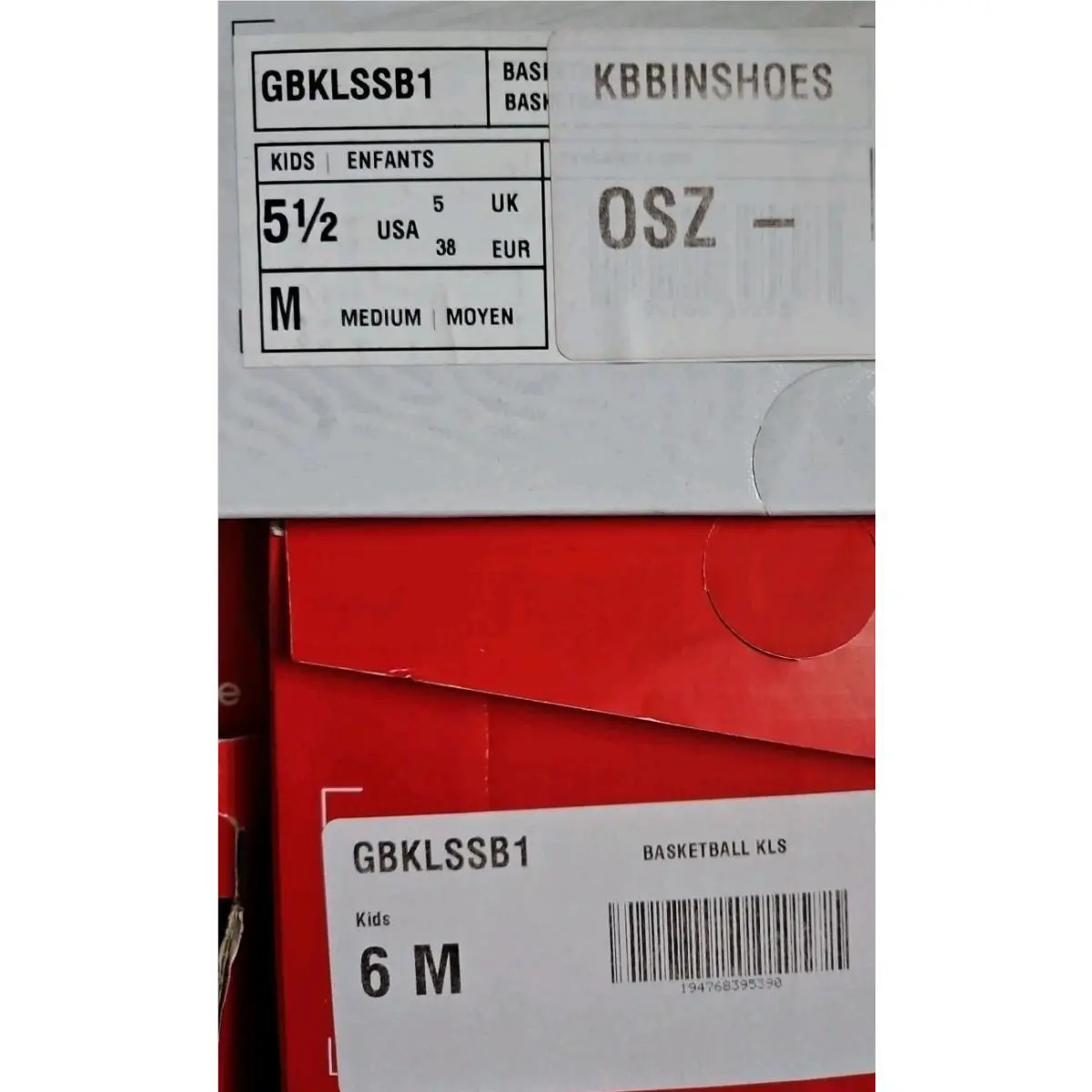 New Balance shoes - GBKLSSB1 - GBKLSSB1 - White/Multi, Full: White/Multi 4