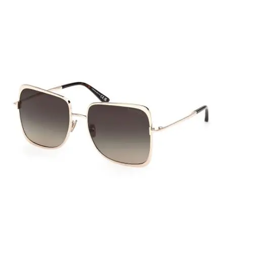 FT1319 TARA-02 28B Shiny Rose Gold/ Gradient Smoke Women`s Sunglasses by Tom Ford