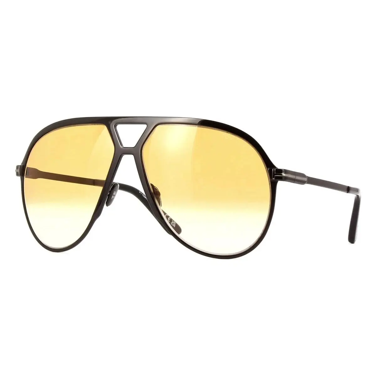 Tom Ford FT 1060 01F Xavier Black Frame Brown Gradient Lens Sunglasses 64mm