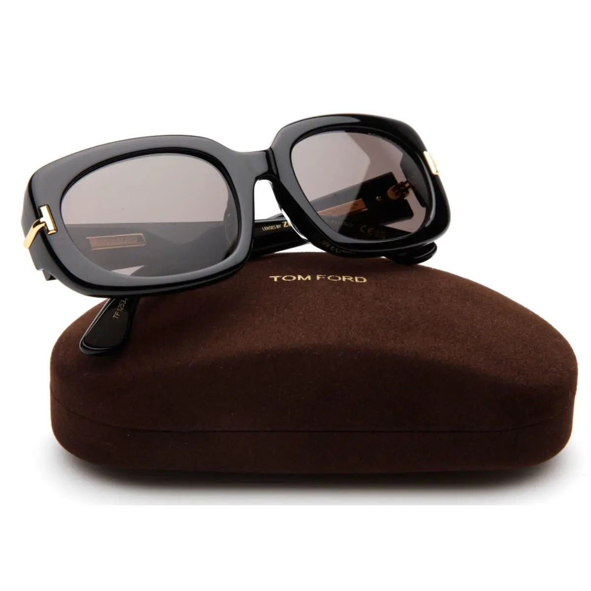Tom Ford TF1253-F 01A Black Eyeglasses Frame 56-22-140mm B42mm Italy