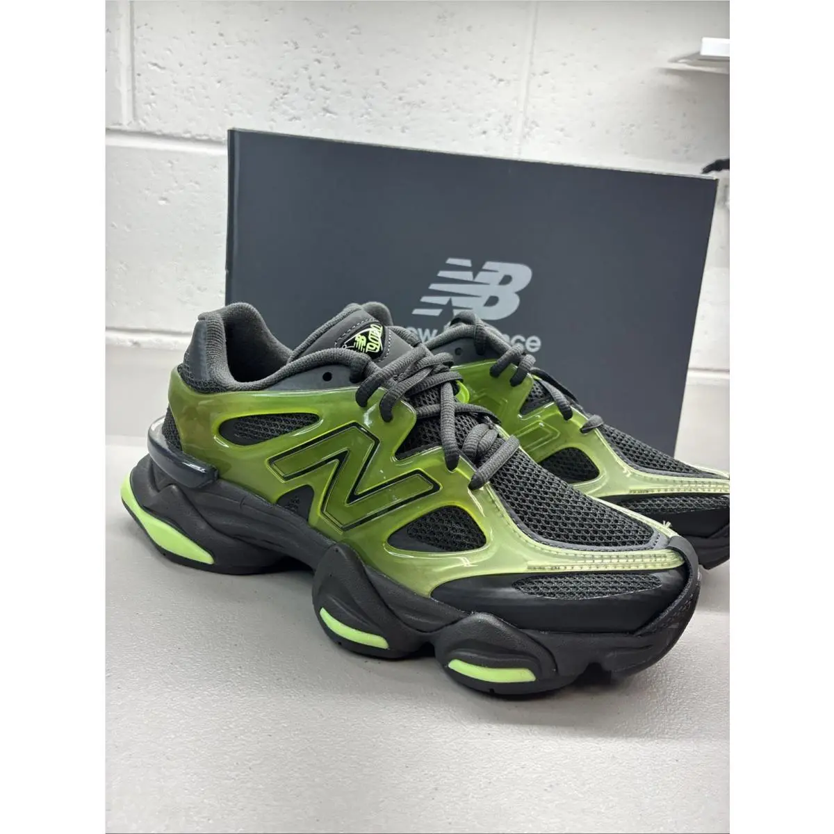 New Balance 9060 X Alpine Green Black Men`s 5.5 / Women’s 7 U9060IDG