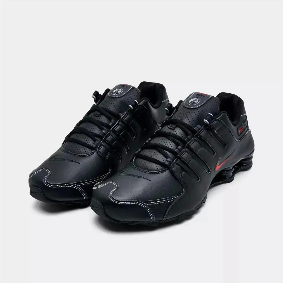 Nike Shox NZ Black White Varsity Red Men`s Casual Shoes 378341-017 Sz. 10 - Black