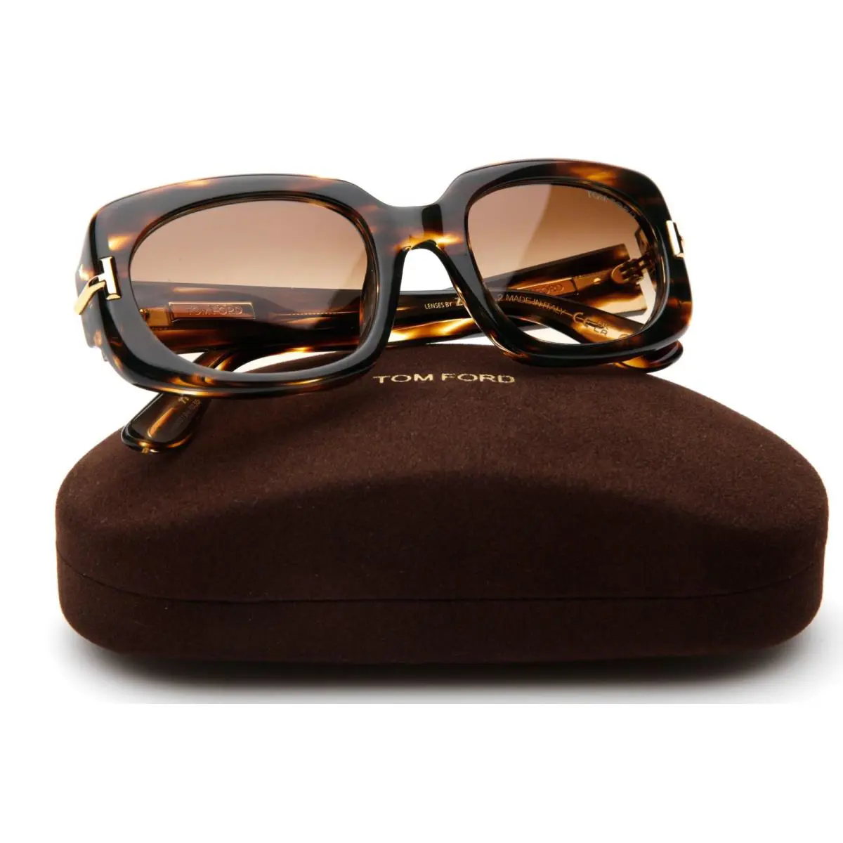 Tom Ford TF1253 55F Havana Eyeglasses Frame 54-22-140mm B38mm Italy