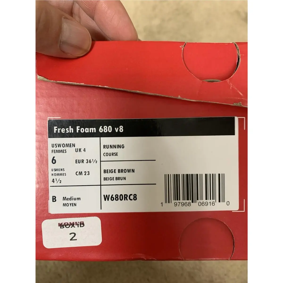 New Balance shoes - New Balance 680 v8 - W680rc8 - Beige, Manufacturer: Angora/Linen/Stoneware 5
