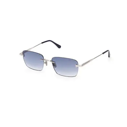 Tom Ford JAKE-02 1354 16W Shiny Palladium/gradient Blue Men`s Sunglasses