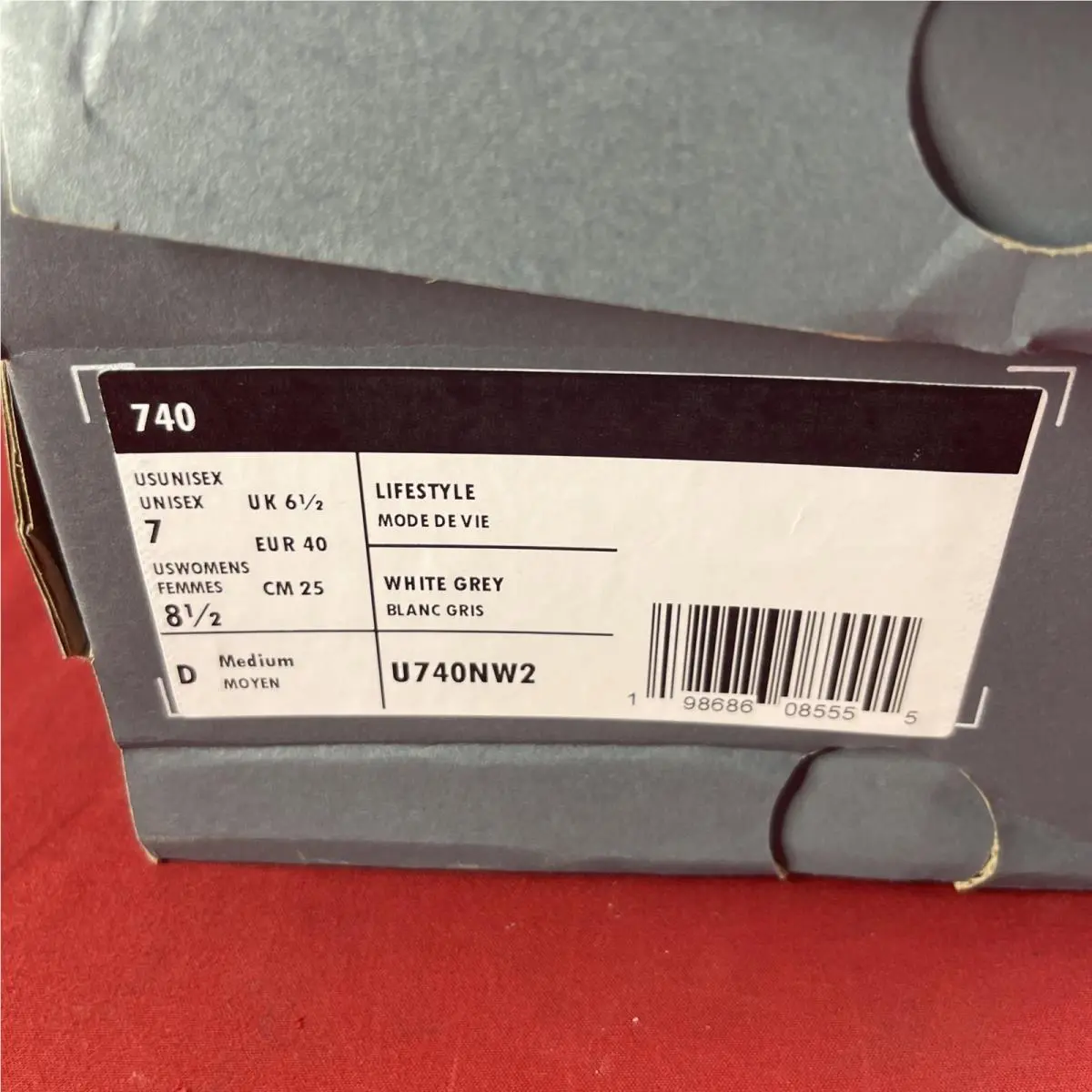 New Balance shoes - New Balance 740 - U740NW2 - White (UPC: 0198686085555) 0
