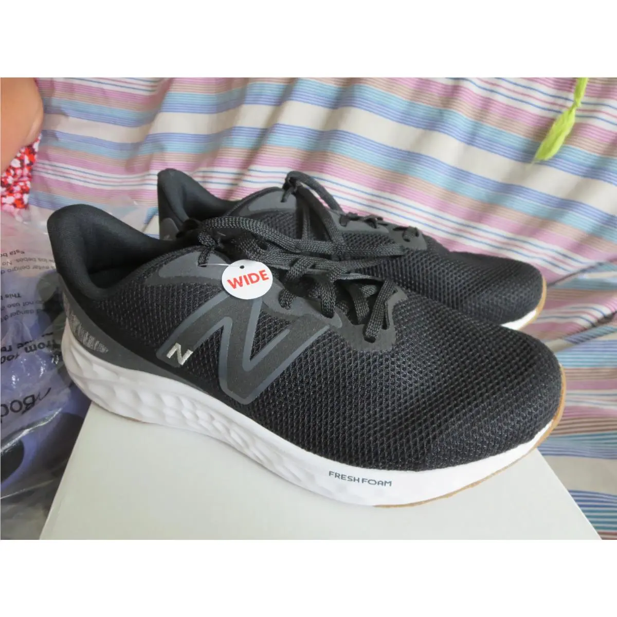 New Balance Men`s Fresh Foam Arishi v4 MARISEK4 Black Size 10 4E