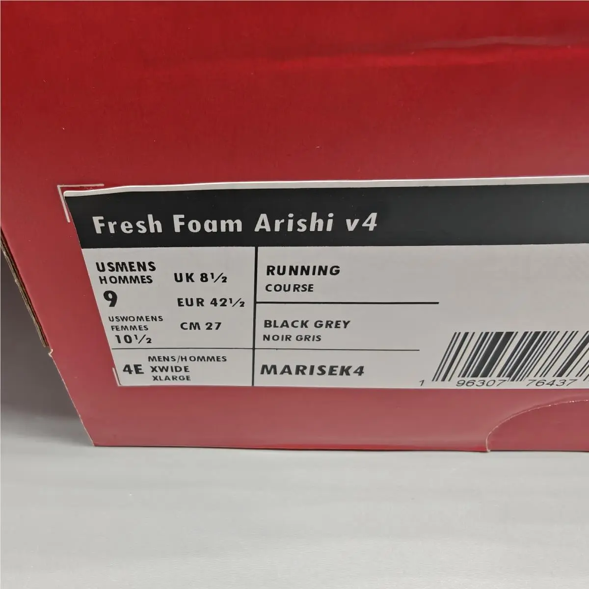 New Balance shoes - ARISHI V4 - ARISHI - MARISEK4 - BLACK / SILVER / GUM 8