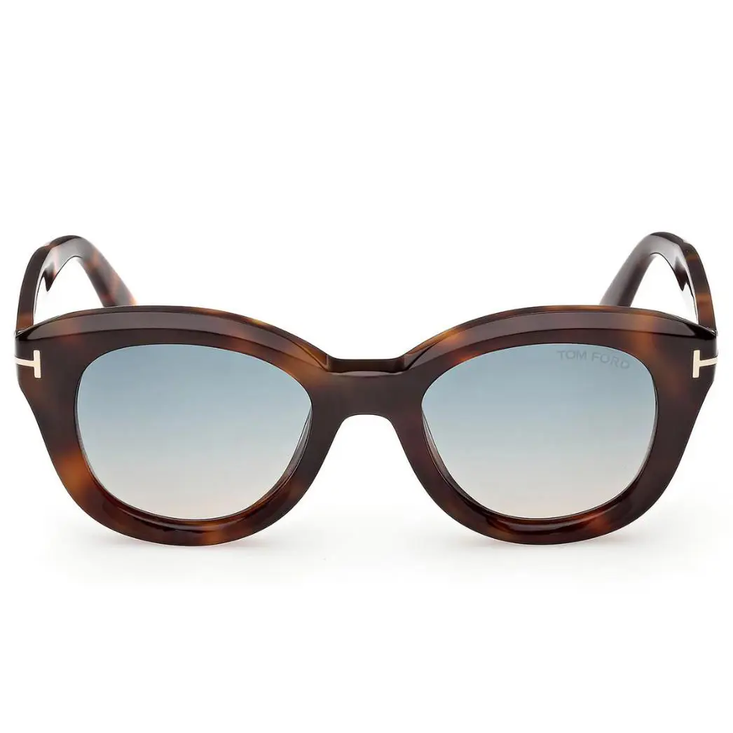 Tom Ford TF 1344 Nika-02 Sunglasses 53P Havana/green Gradient 49