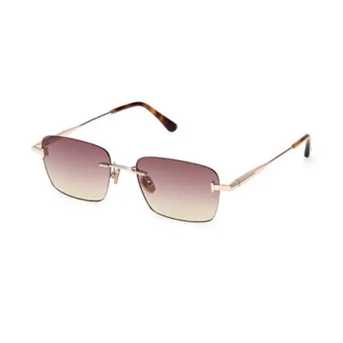 Tom Ford JAKE-02 1354 28Z Shiny Rose Gold /gradient Bordeaux Men`s Sunglasses