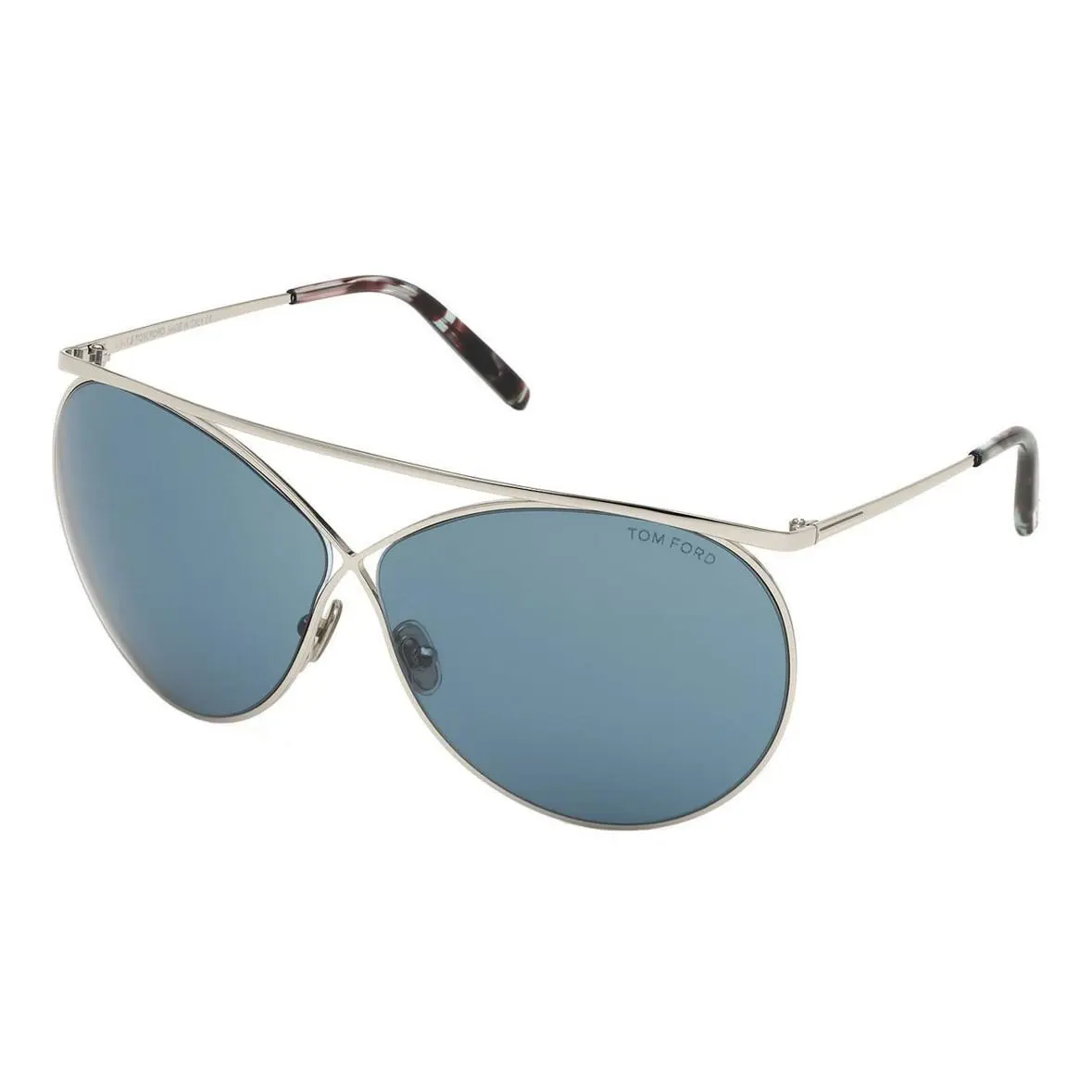 Tom Ford Stevie TF 761 16V Silver/dk Grey Women Round Sunglasses 67-08-130mm