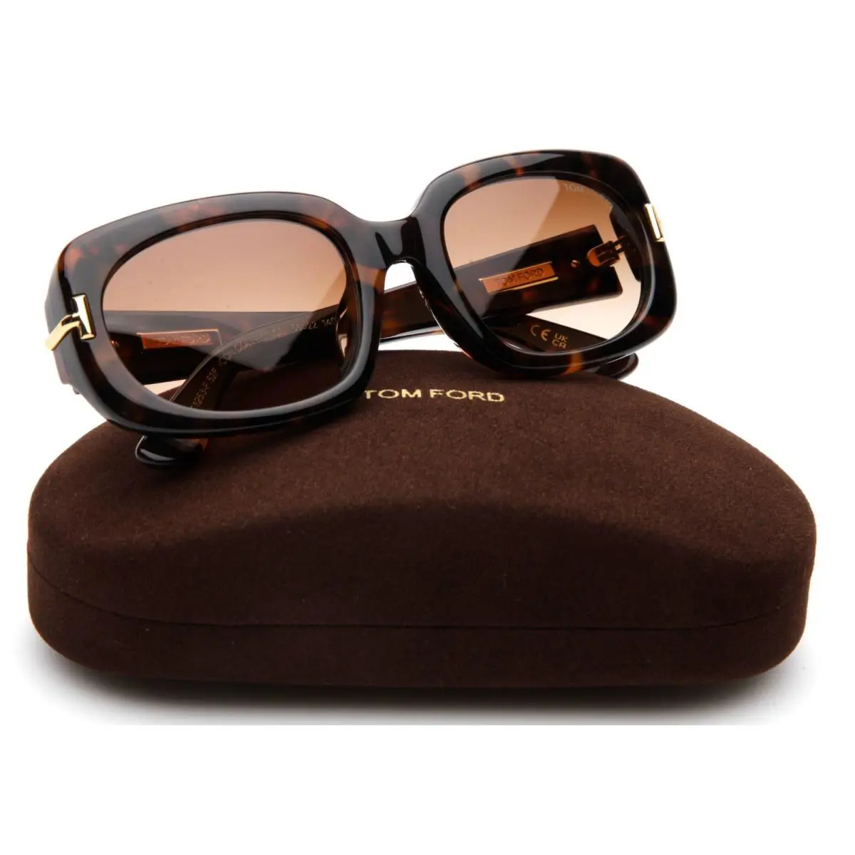 Tom Ford TF1253-F 52F Havana Eyeglasses Frame 56-22-140mm B38mm Italy