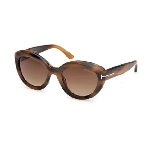 Tom Ford Stacy 02 FT1316 55F Coloured Havana/gradient Brown Women`s Sunglasses - Frame: Coloured Havana, Lens: Brown