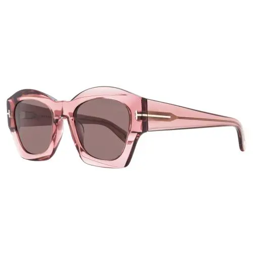 Tom Ford Guilliana Sunglasses TF1083 72E Transparent Pink 52mm FT1083 - Frame: Transparent Pink, Lens: Gray
