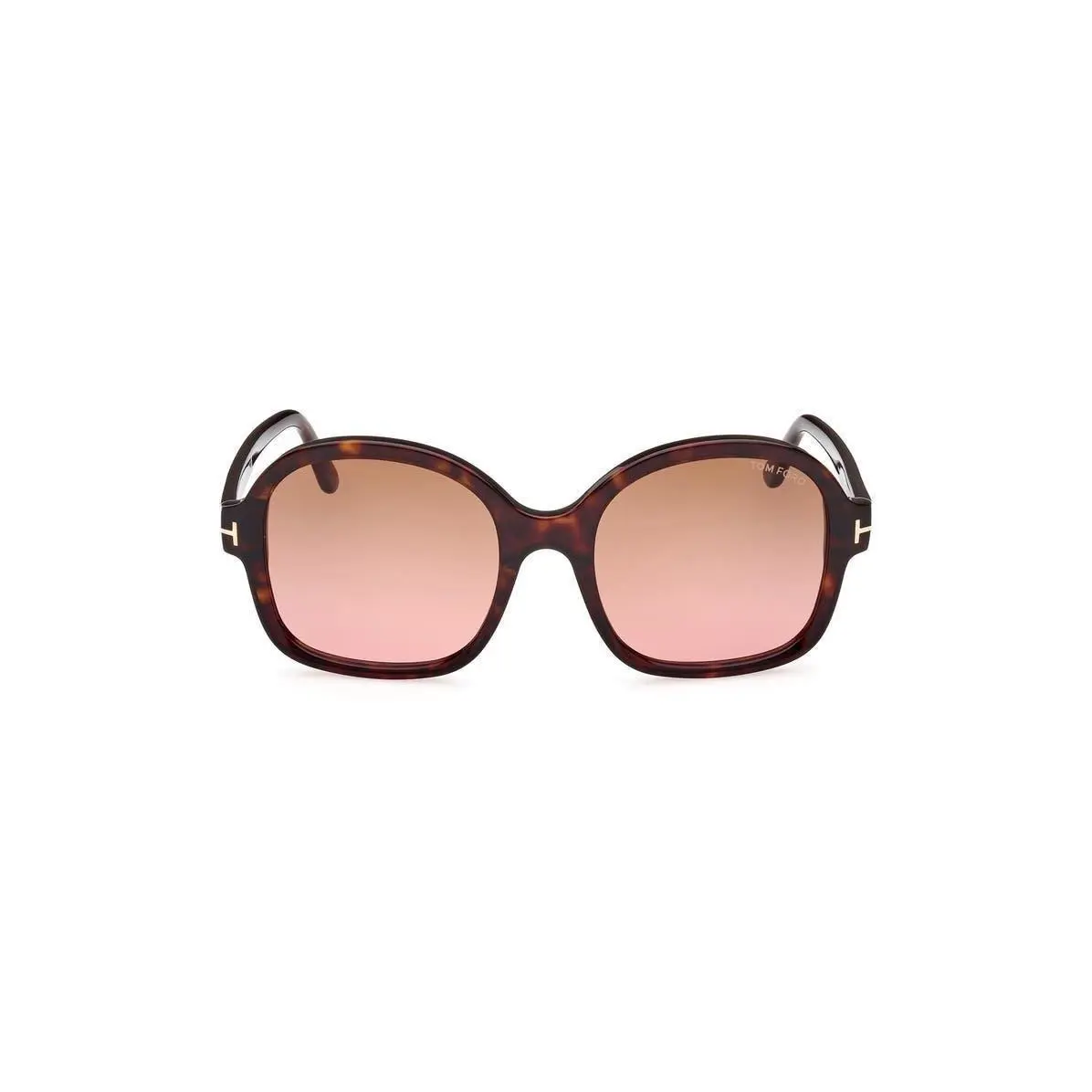 Tom Ford Women Hanley 57mm Butterfly Sunglasses Shiny Dark Havana - Frame: Multicolor