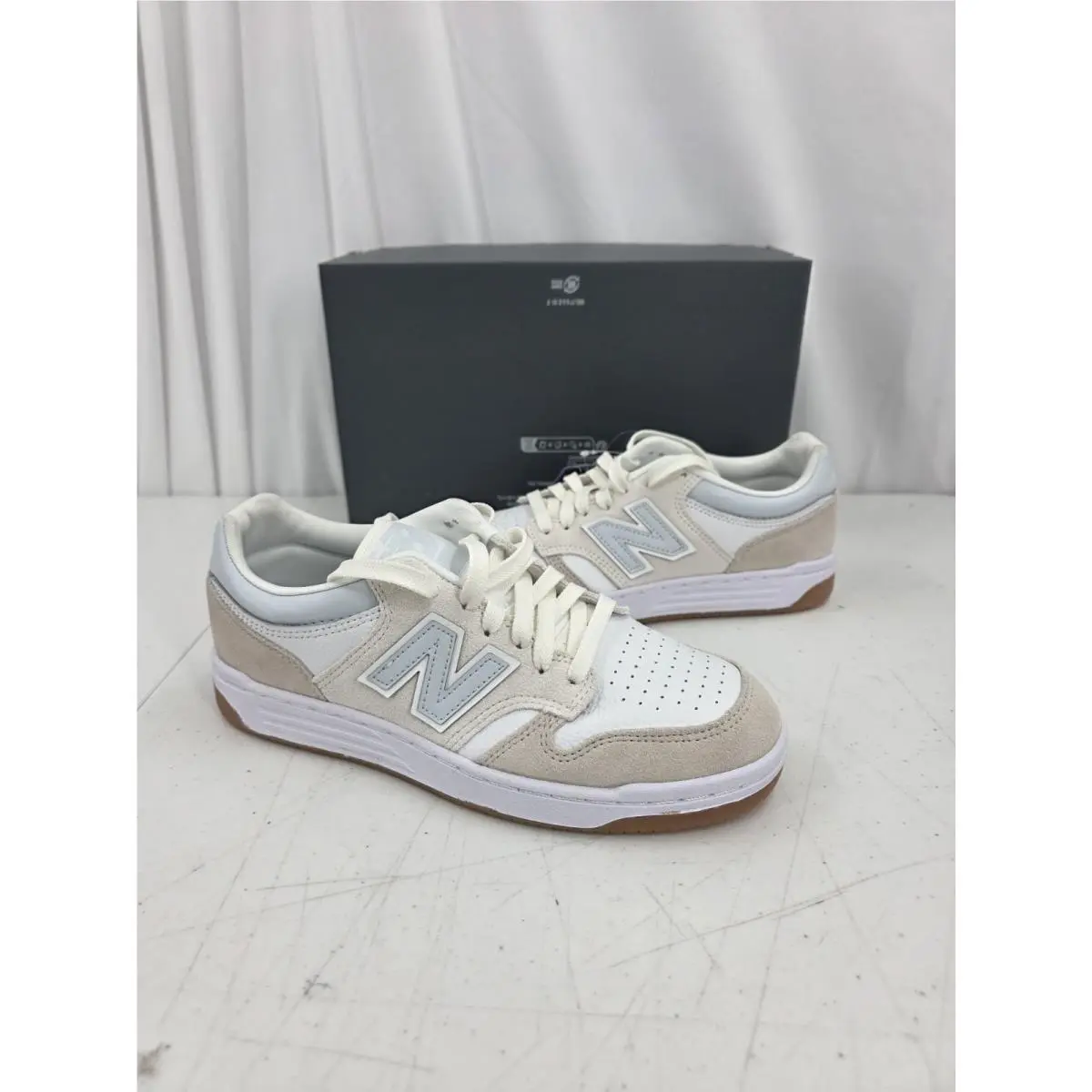 New Balance 480 Court White Blue Gum Sneakers Men`s 8 Women`s 9.5 BB480LSW New