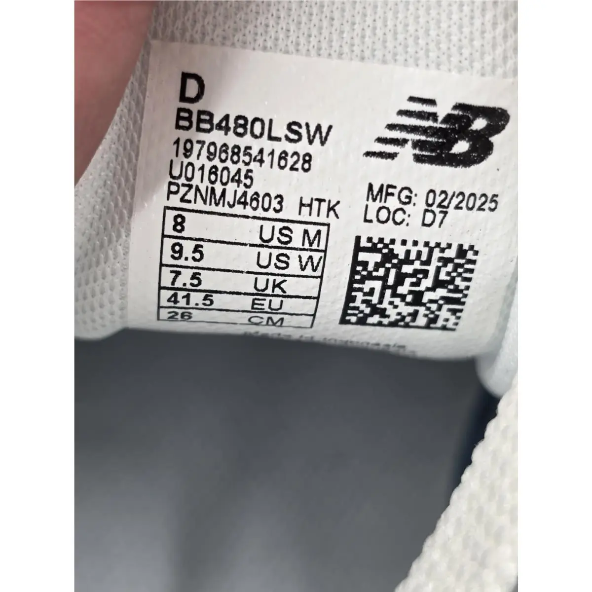 New Balance shoes - New Balance 480 - BB480LSW - White / Light Blue 2