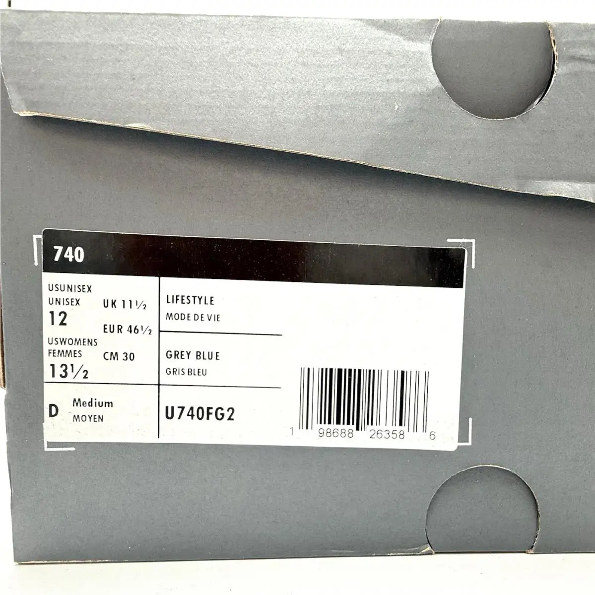 New Balance shoes - New Balance 740 - U740FG2 - Gray, Manufacturer: Grey Matter / Frosted Glass / Silver Metallic (UPC: 198688263586) 5