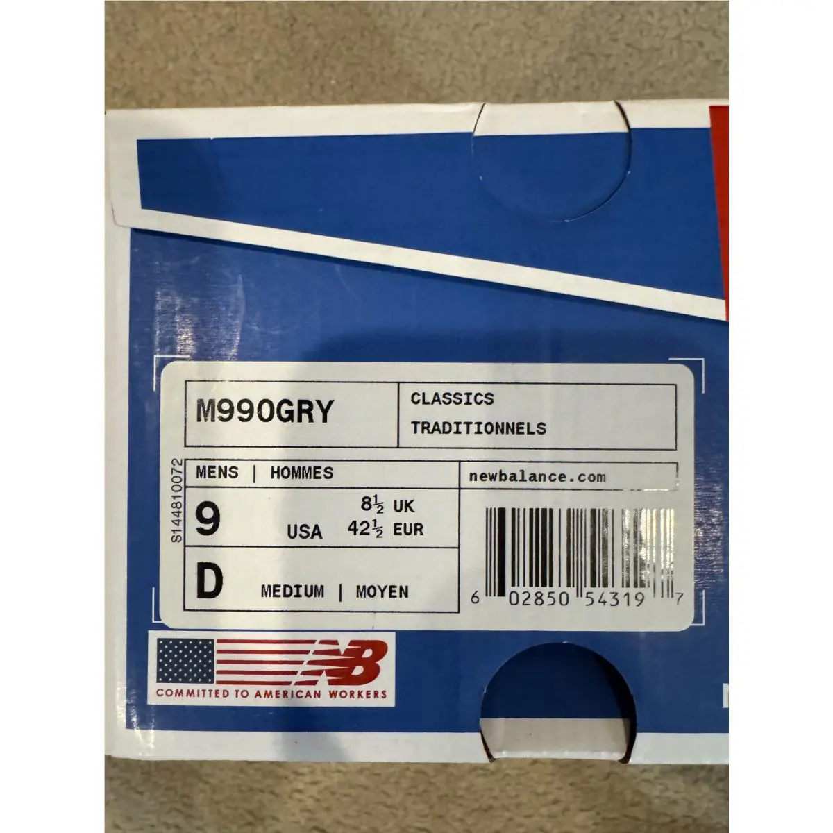 New Balance shoes - New Balance 990 v1 - M990GRY - Gray 4
