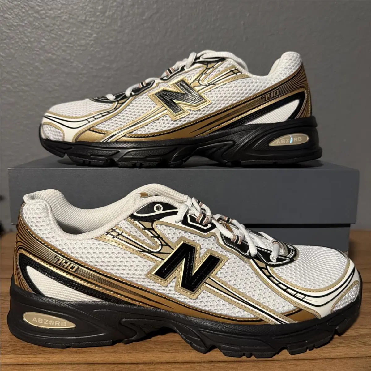 New Balance shoes - U740GM2 - U740GM2 - WHITE/BROWN (UPC: 198688869498) 4