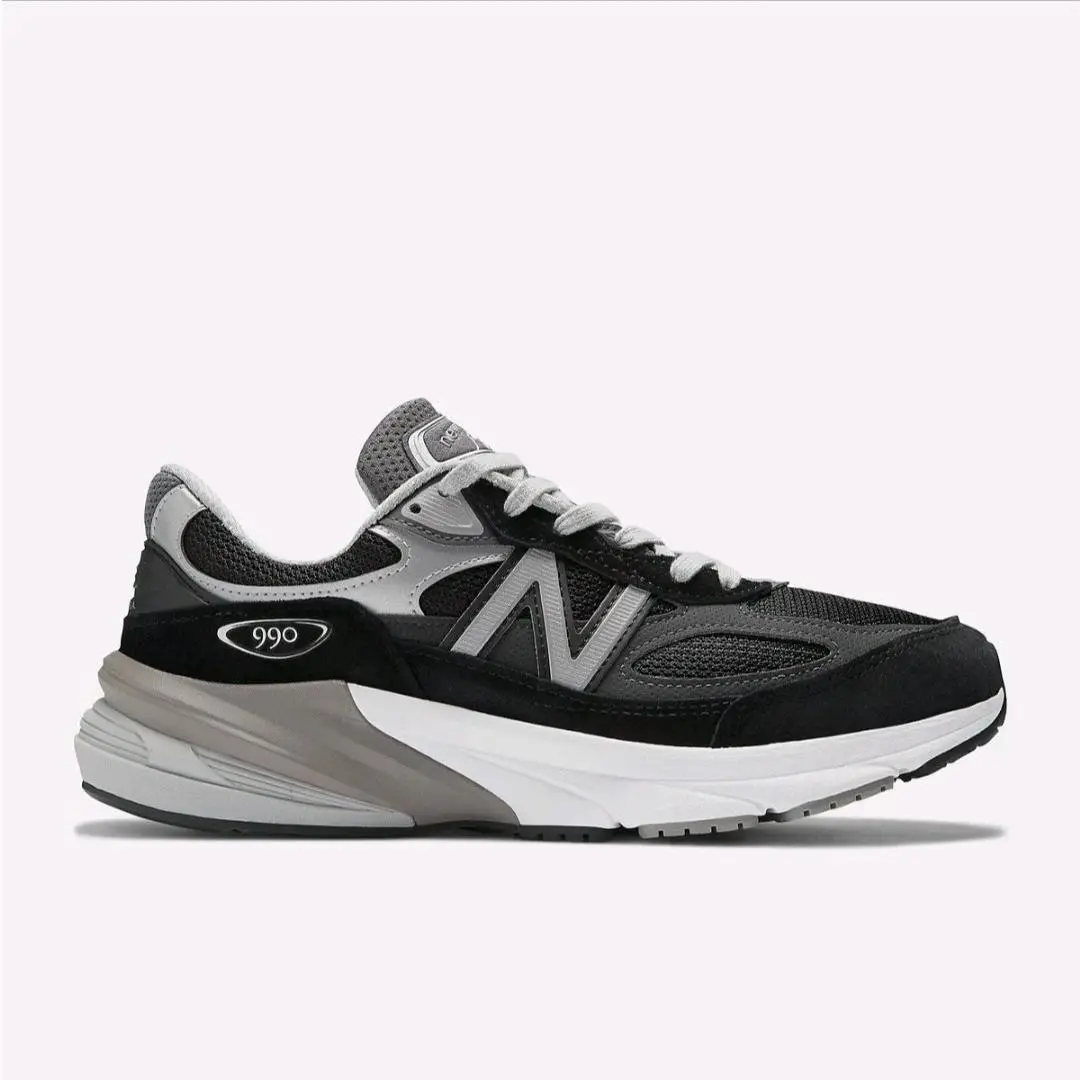 New Balance shoes - W990BK6 - W990BK6 - Black, White, and Gray (UPC: 195907025093) 0