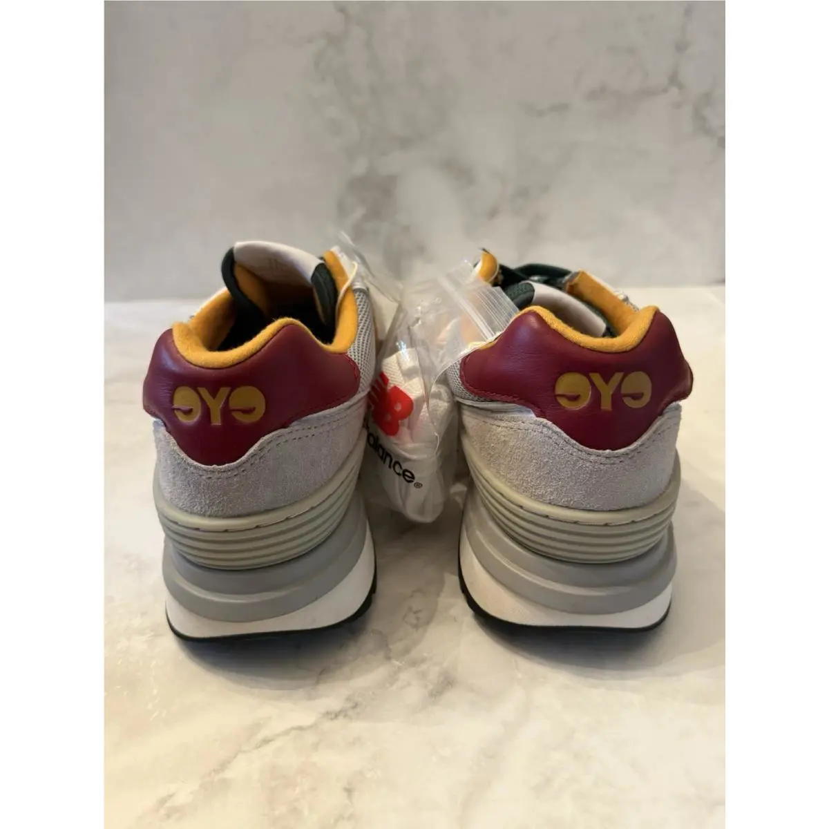 New Balance shoes - New Balance 574 - U574LGM1 - Multicolor, Manufacturer: Light Grey/Forest Green/Varsity Yellow 5
