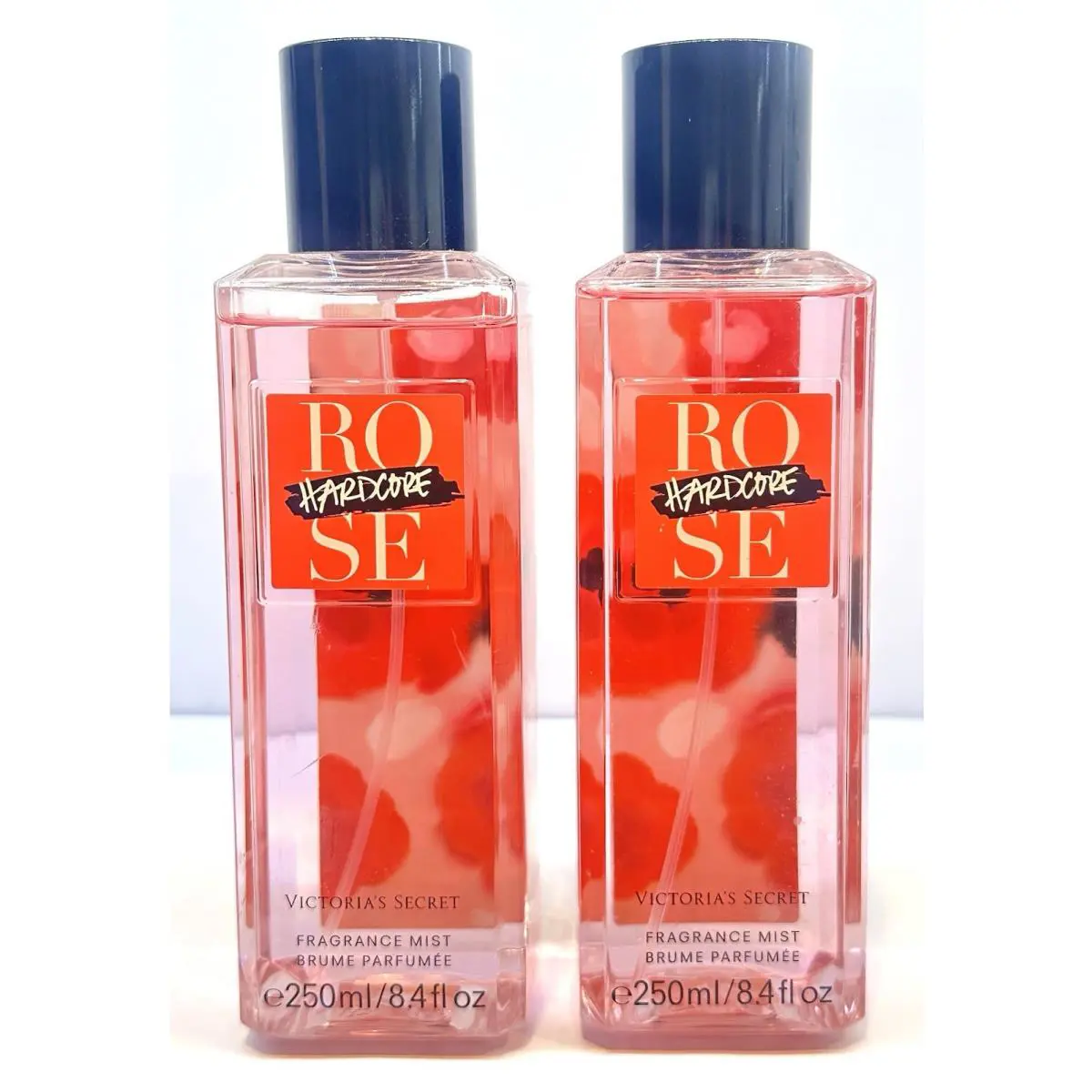 2 Victoria`s Secret Hardcore Rose Fragrance Body Mist Spray Perfume Splash 8.4OZ