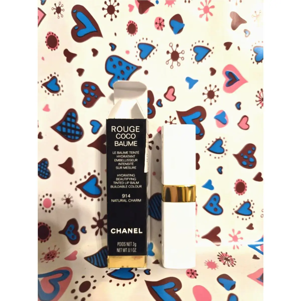 Chanel Rouge Coco Baume Hydrating Lip Balm 916 Flirty Coral 1 oz
